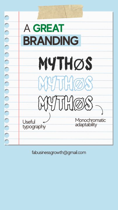 Mythos branding concept